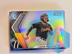 2022 Bowman Chrome Baseball Scouts Top 100 # BTP-77 Liover Peguero